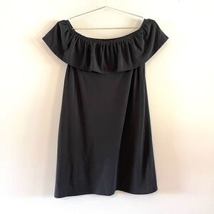 Cotton On Off the Shoulder Mini Dress || SZ M || Black